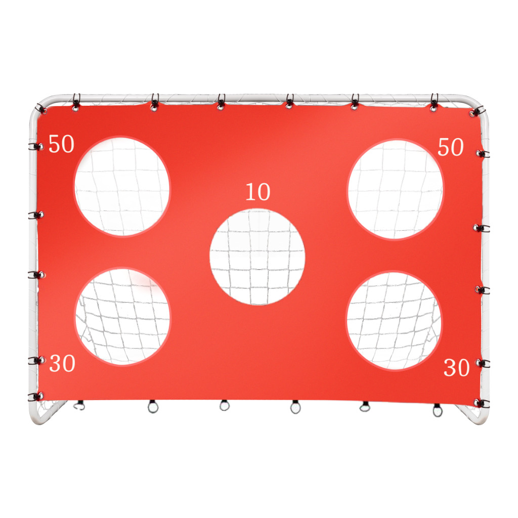 Futbolo vartai su taiklumo kilimėliu 215×153×76 cm