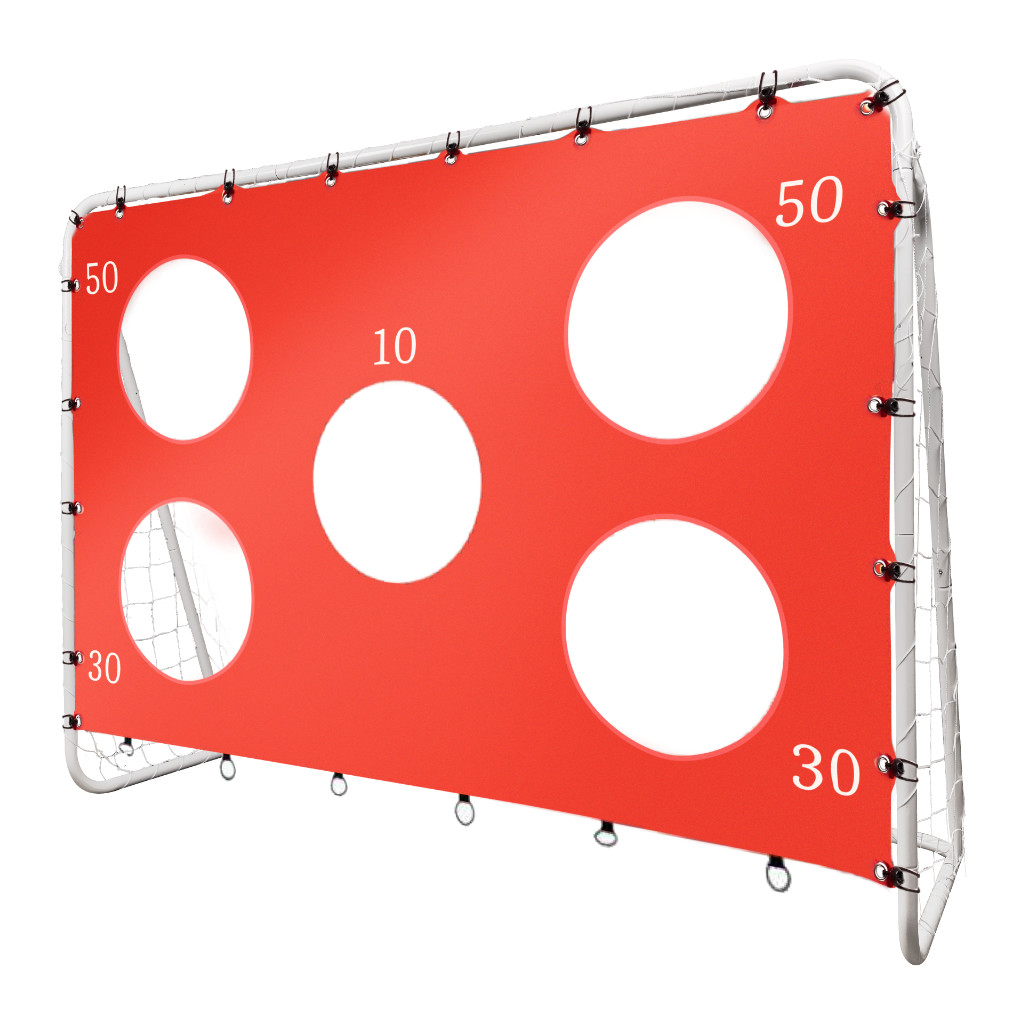Futbolo vartai su taiklumo kilimėliu 215×153×76 cm