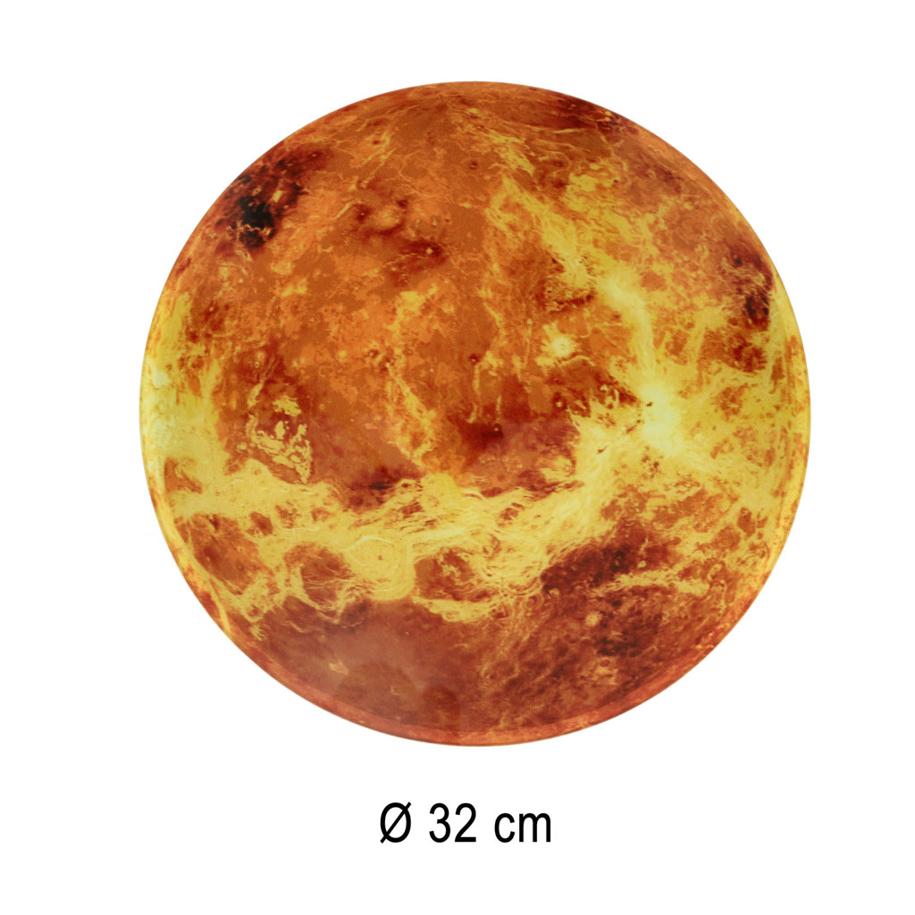 Planeta marsas oranžinė 32cm kaina laikrodis