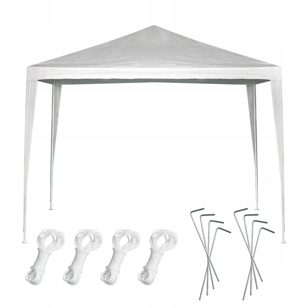 Baltas sodo paviljonas 3x3 m