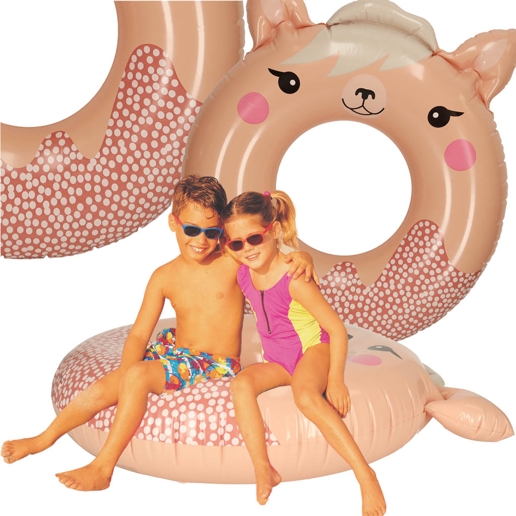 Plaukimo ratas intex 59266, 84x76 cm, rožinis
