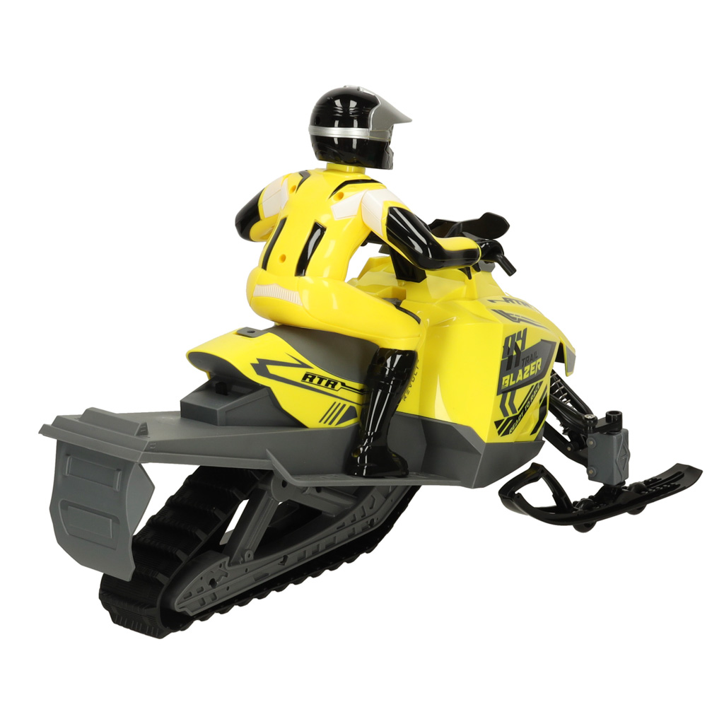 Nuotoliniu būdu valdomas sniego motociklas revolt trail blazer, geltonas
