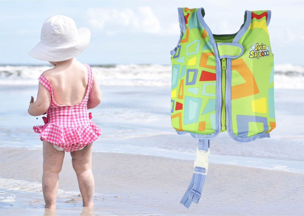 Aquastar vaikų plaukimo liemenė žalia