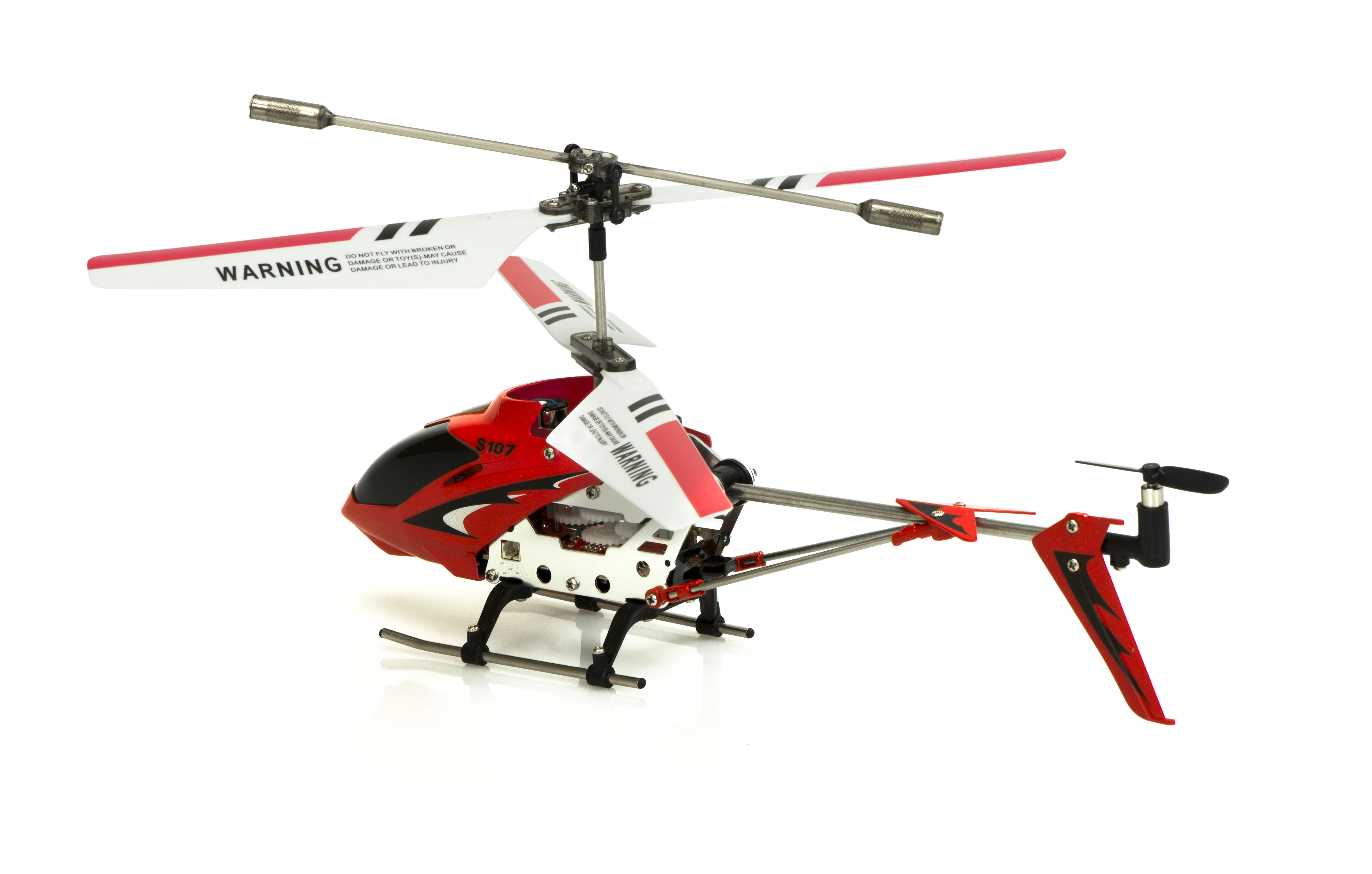 Radijo bangomis valdomas sraigtasparnis syma s107g, raudonas, 8 m.+