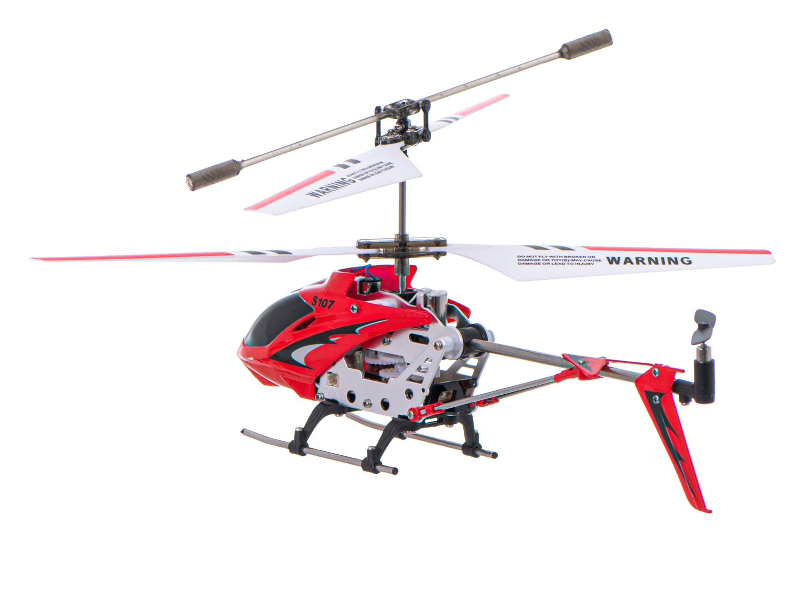 Radijo bangomis valdomas sraigtasparnis syma s107g, raudonas, 8 m.+