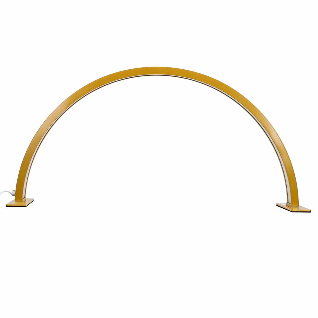 LED stalinė lempa, 368 LED ir 10 ryškumo lygių, auksinė, 75,3 × 35,8 × 13 cm