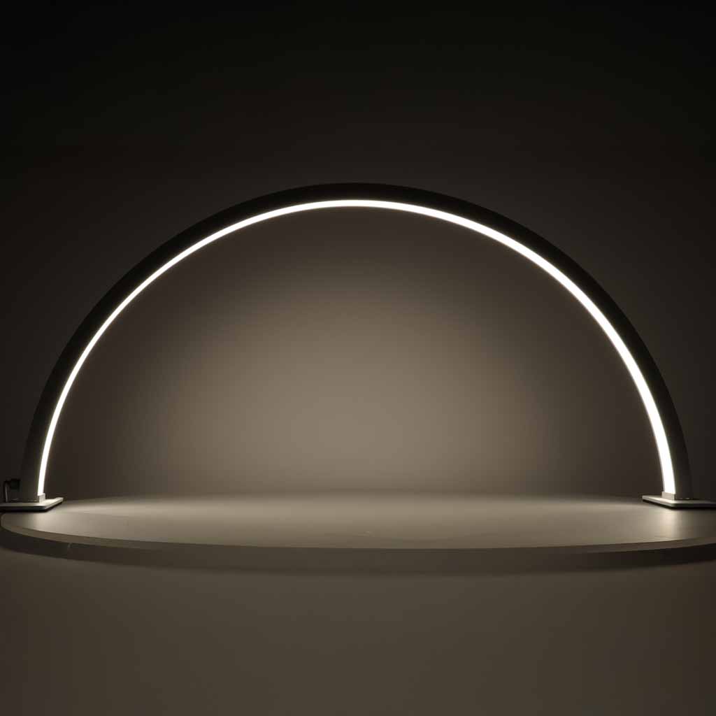 LED stalinė lempa, 368 LED ir 10 ryškumo lygių, auksinė, 75,3 × 35,8 × 13 cm 3