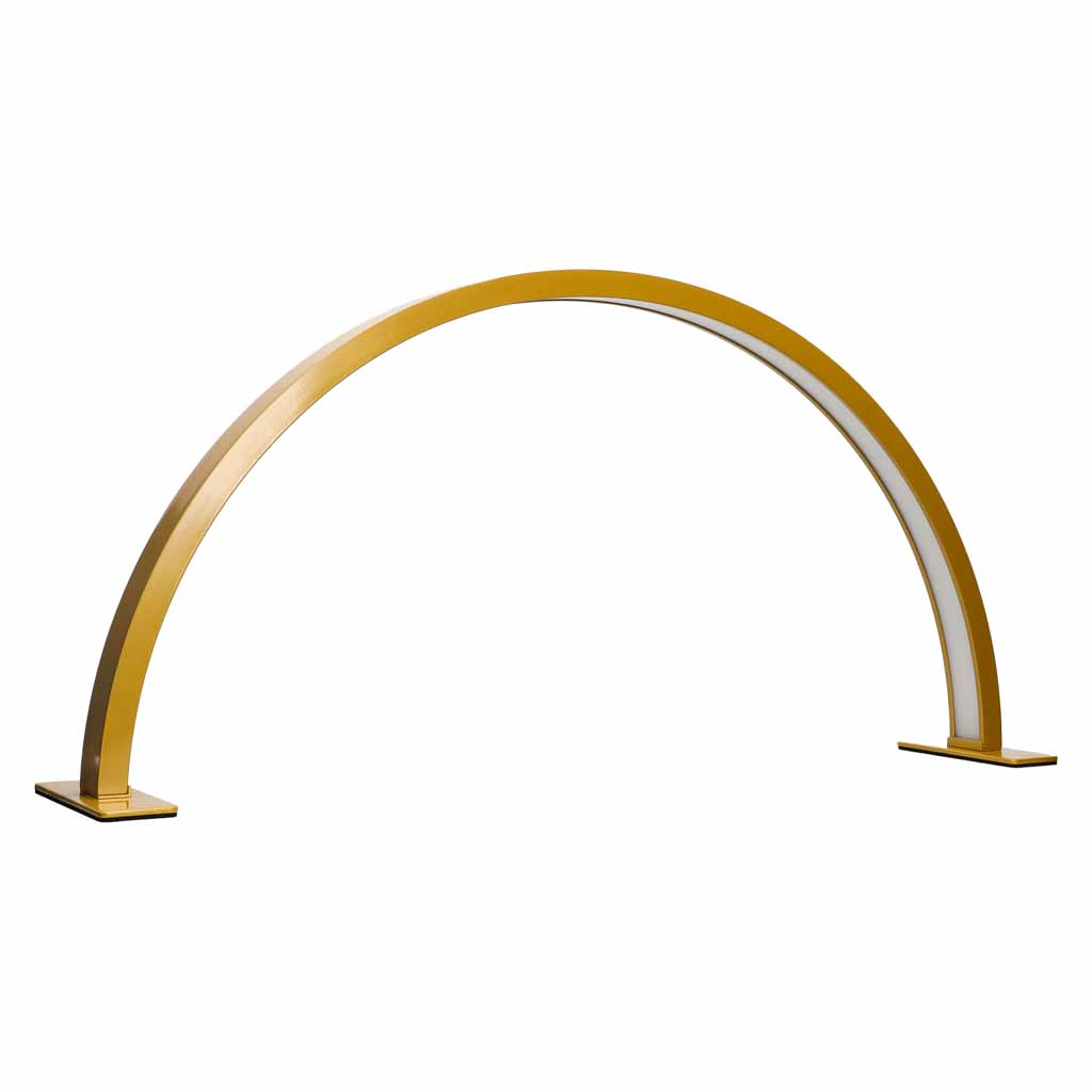 LED stalinė lempa, 368 LED ir 10 ryškumo lygių, auksinė, 75,3 × 35,8 × 13 cm