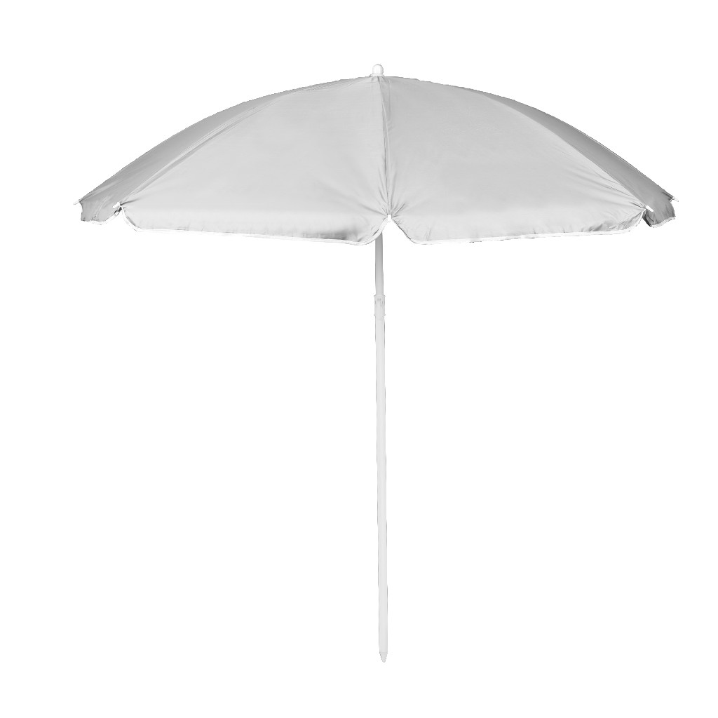 Reguliuojamas paplūdimio skėtis 150 cm pilkas