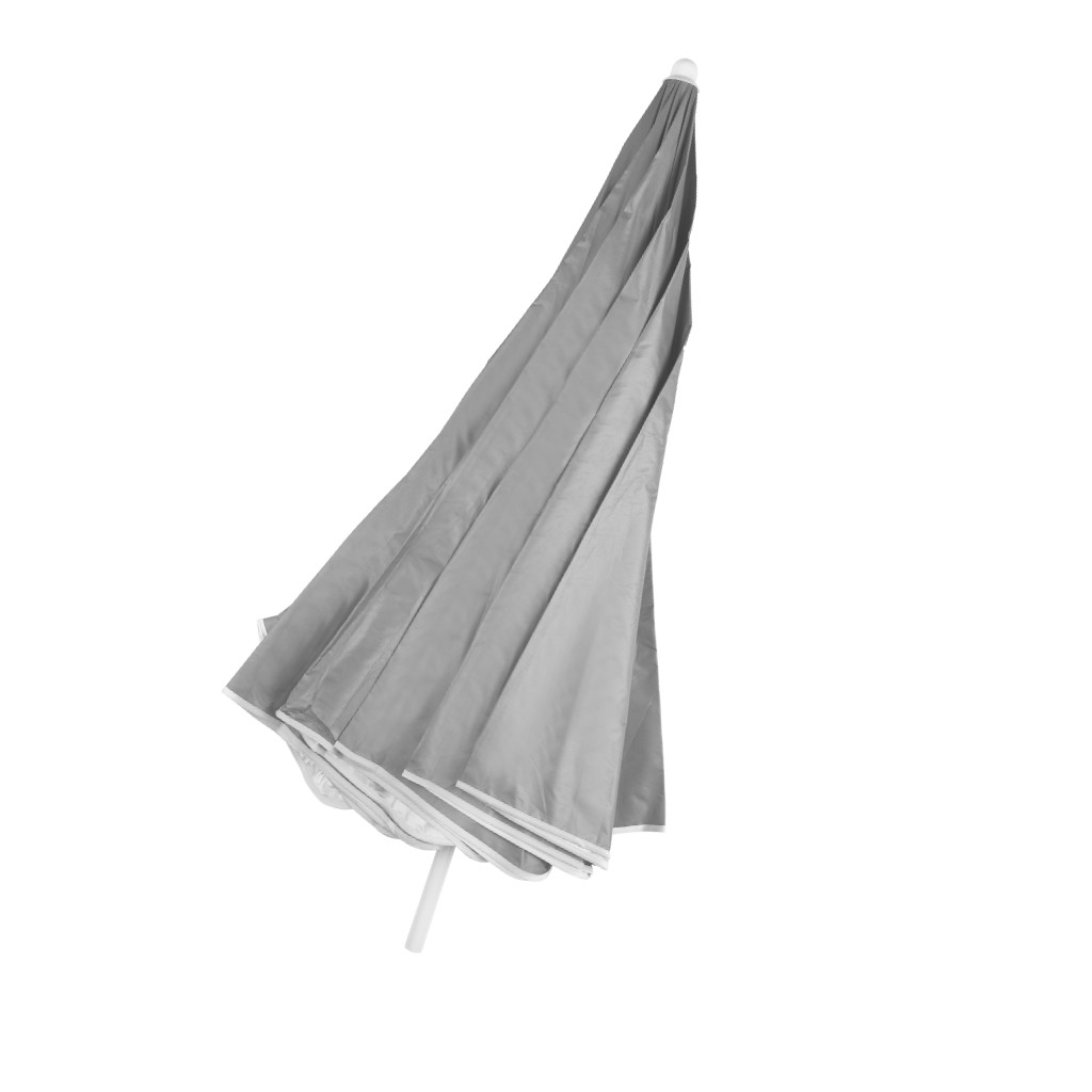 Reguliuojamas paplūdimio skėtis 150 cm pilkas
