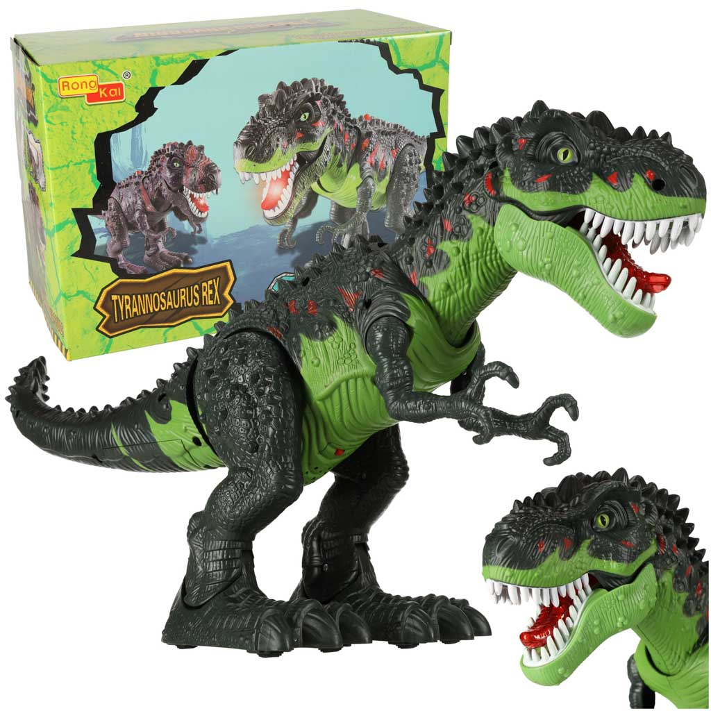 Elektroninis T-Rex Dinozauras Vaikštantis, Žalias