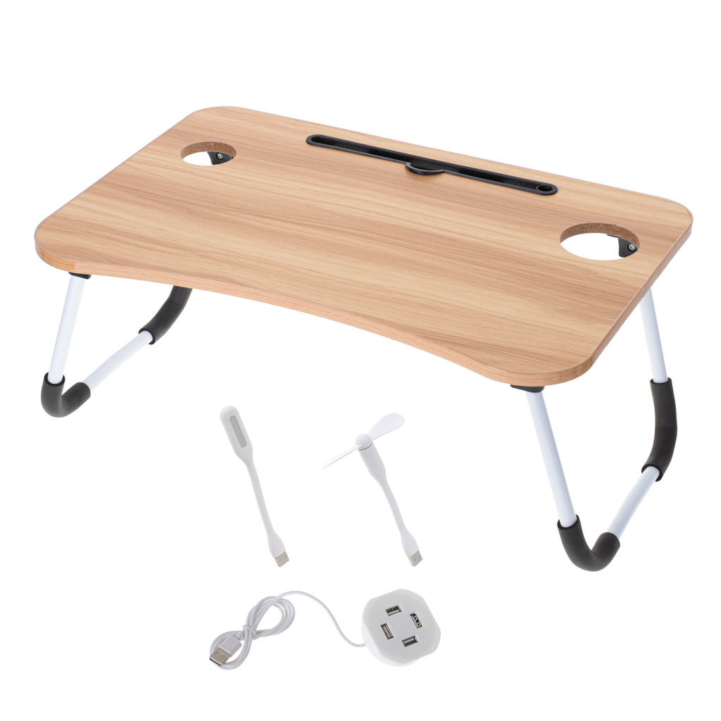 Nešiojamojo kompiuterio stalas, rudas