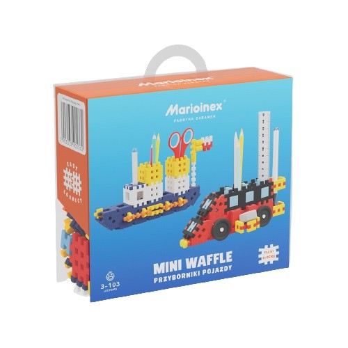 Konstruktorius marioinex mini waffle pieštukinė transportas, 140 d.