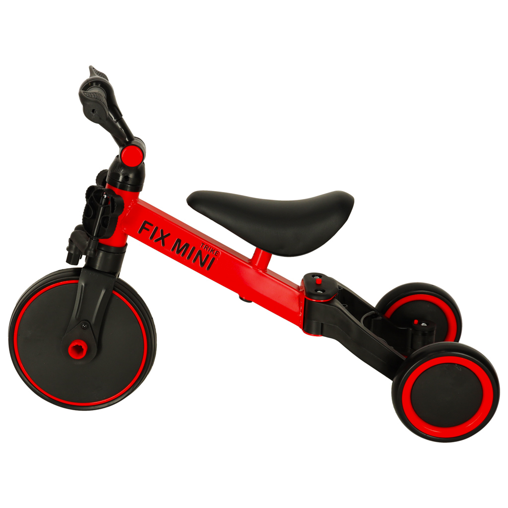 Trike fix mini krosinis triratukas 3in1 su pedalais raudonos spalvos
