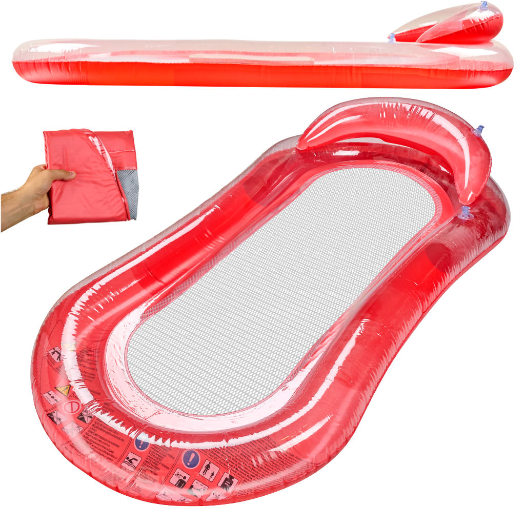 Pripučiamas čiužinys bestway 43103 su tinkleliu, raudonas
