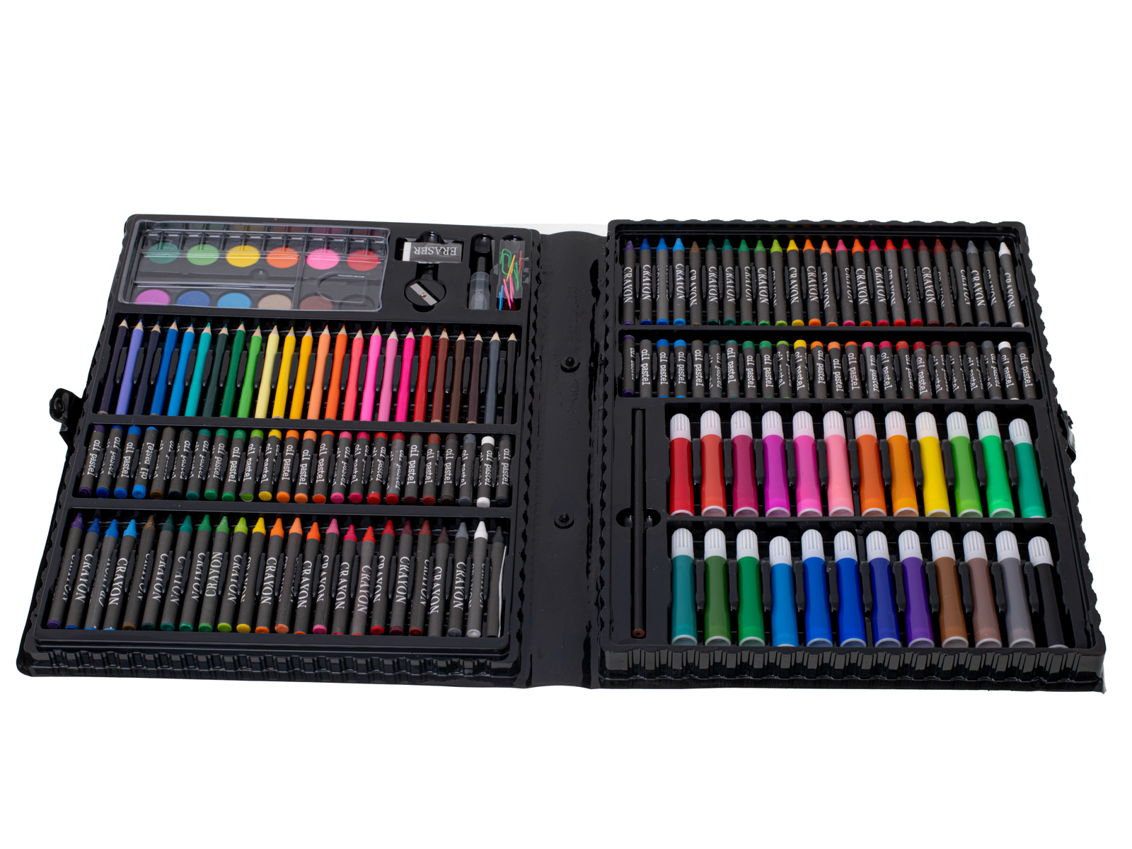 Plastikinis piešimo rinkinys super mega art set 168 vnt