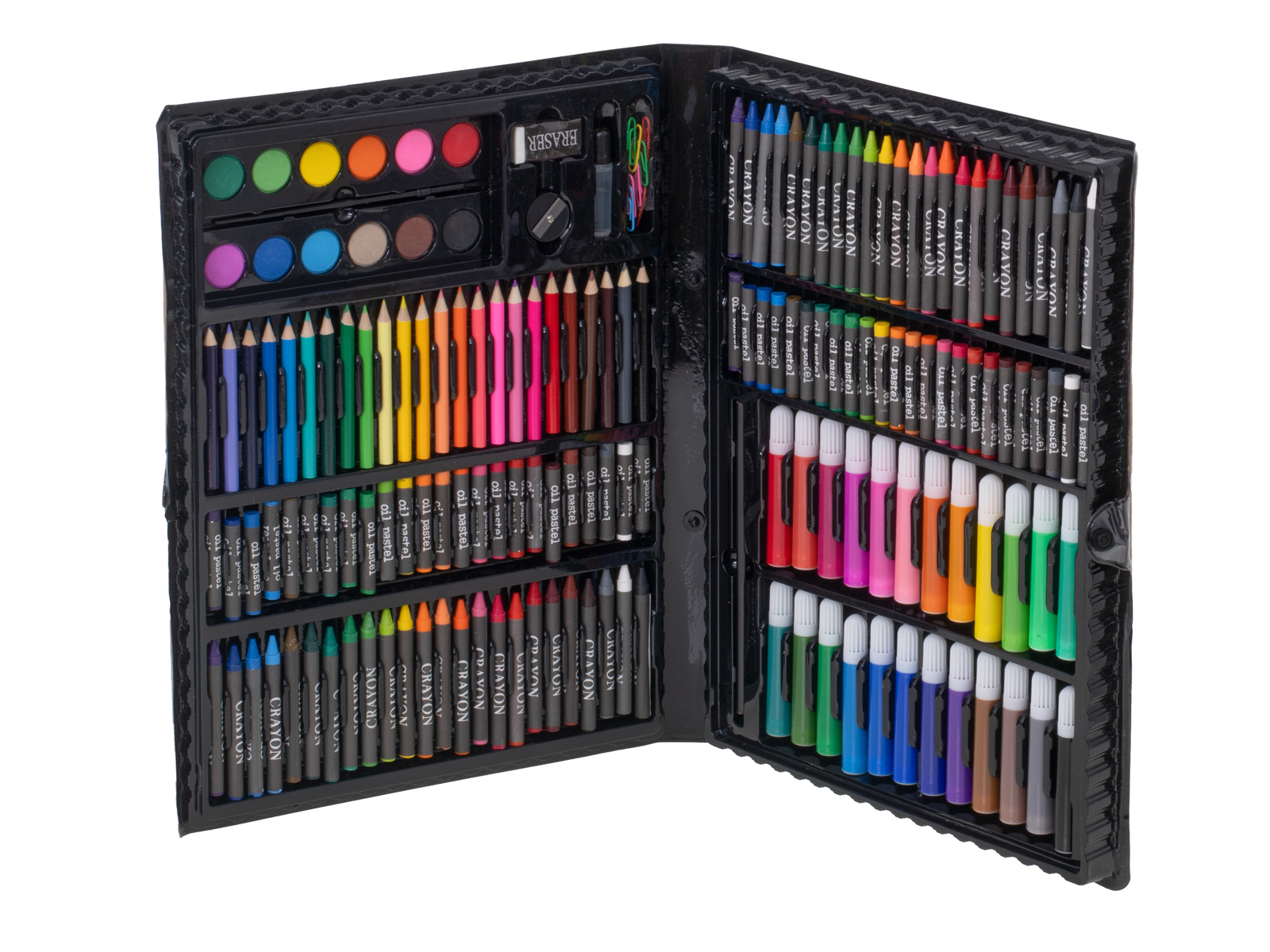 Plastikinis piešimo rinkinys super mega art set 168 vnt