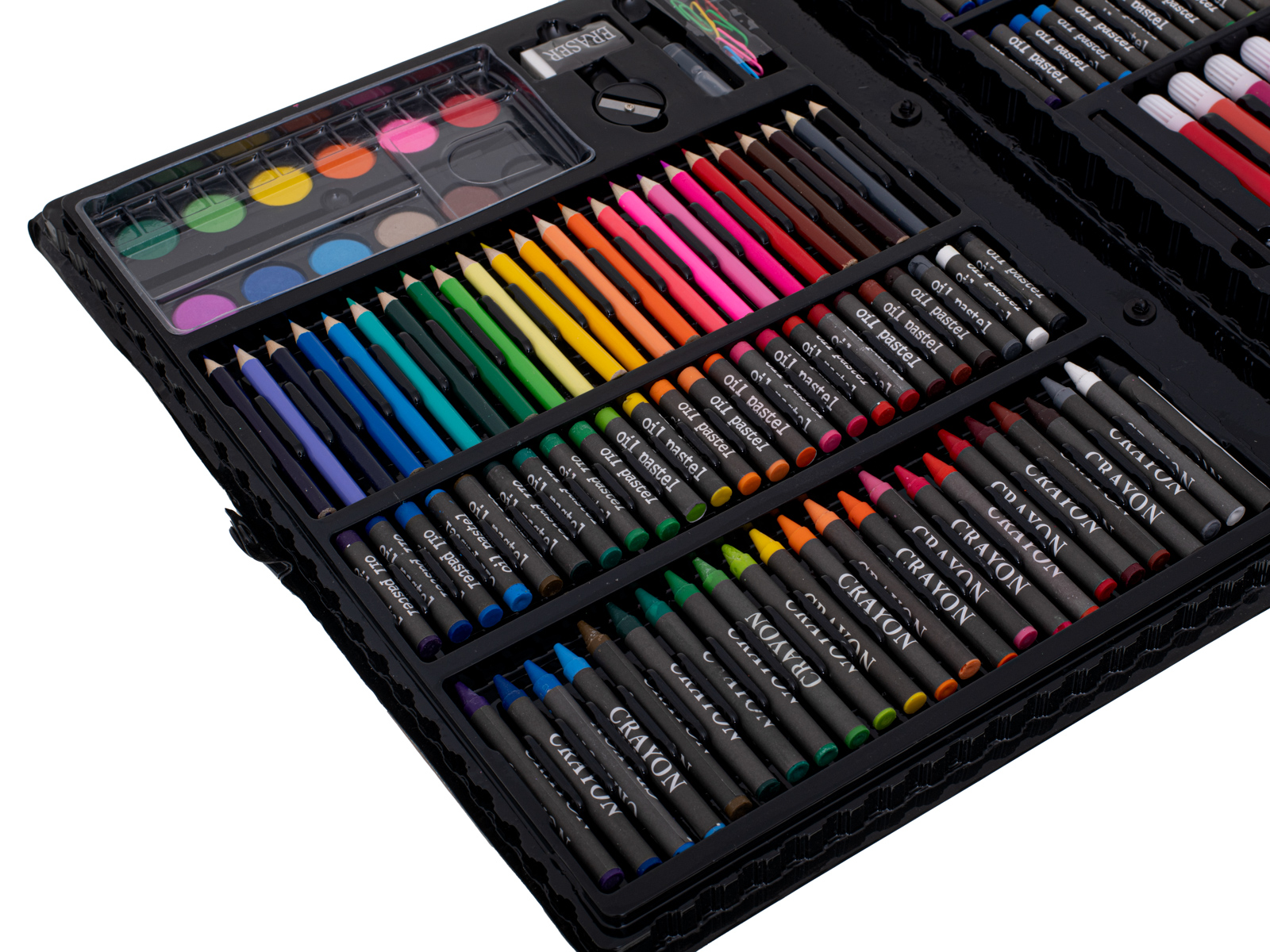 Plastikinis piešimo rinkinys super mega art set 168 vnt