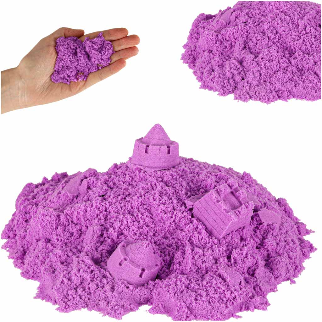 Kinetinis smėlis, 1 kg, violetinis