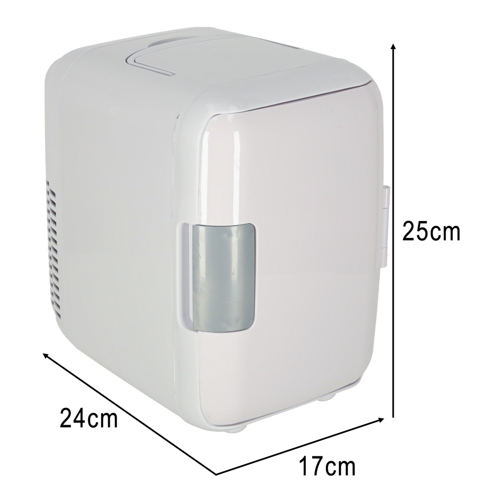 Mini šaldytuvas-kaitintuvas 2in1 4l baltas
