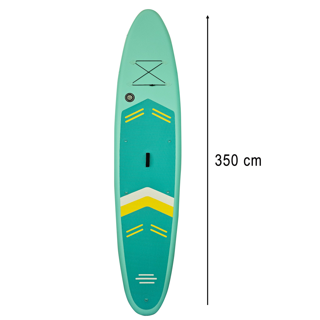 Turkio spalvos pripučiama irklentė su sėdyne 350 cm