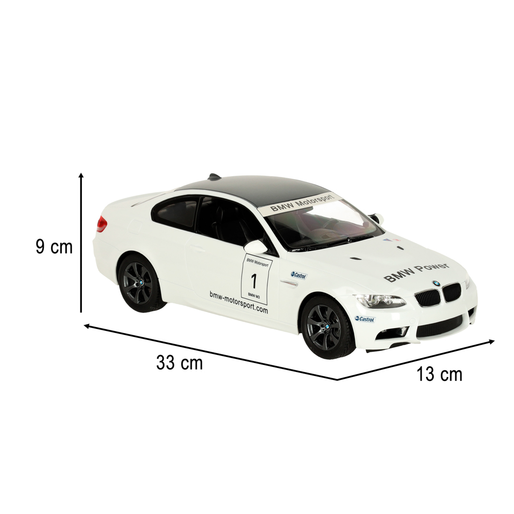 Rc automobilis 1:14 bmw m3 baltas