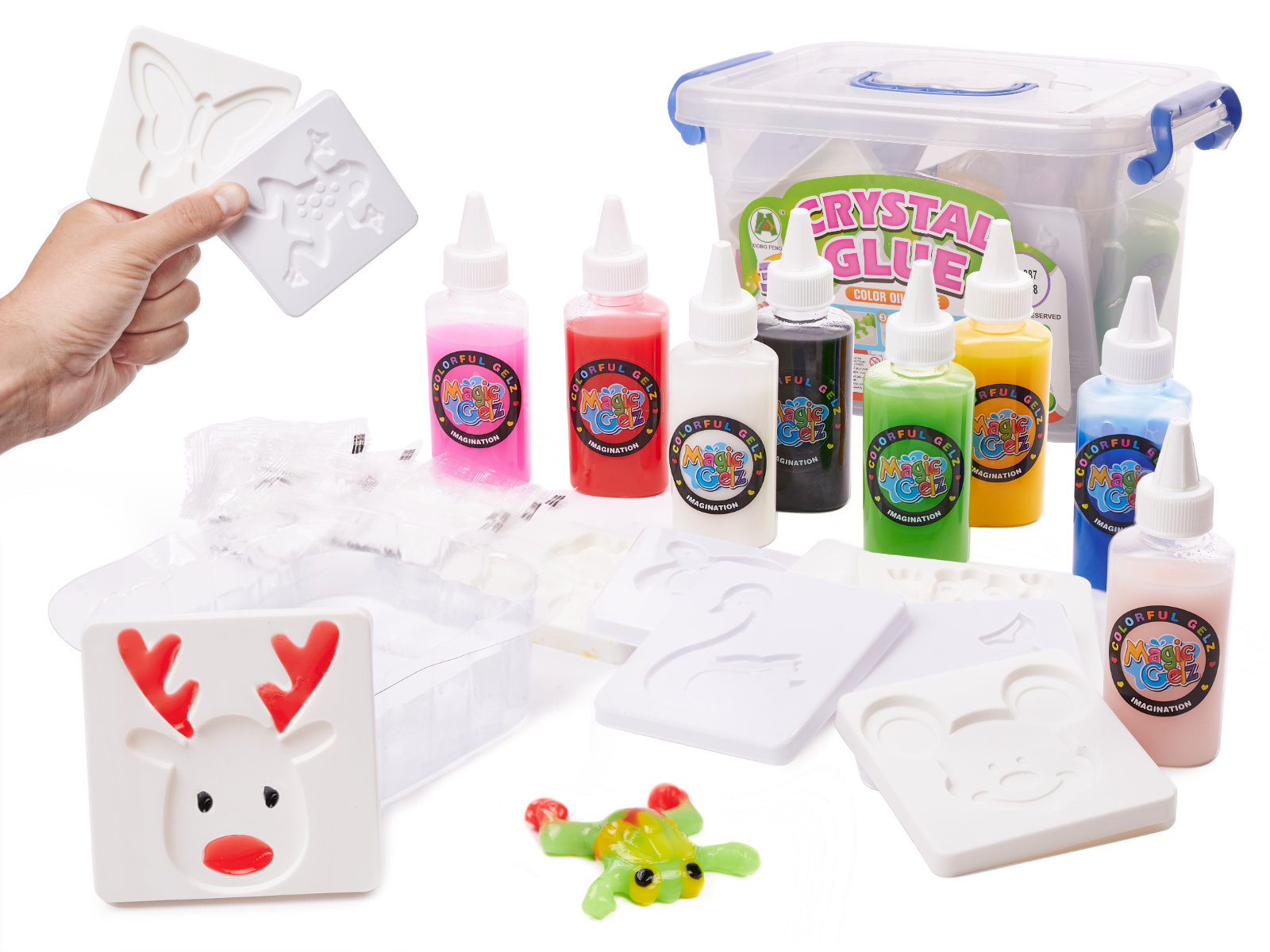 Klej crystal glue slime 3d zestaw 26el.