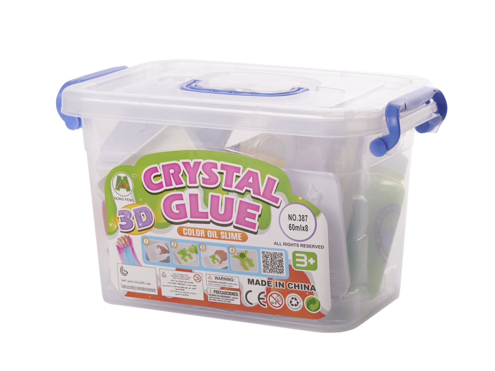 Klej crystal glue slime 3d zestaw 26el.