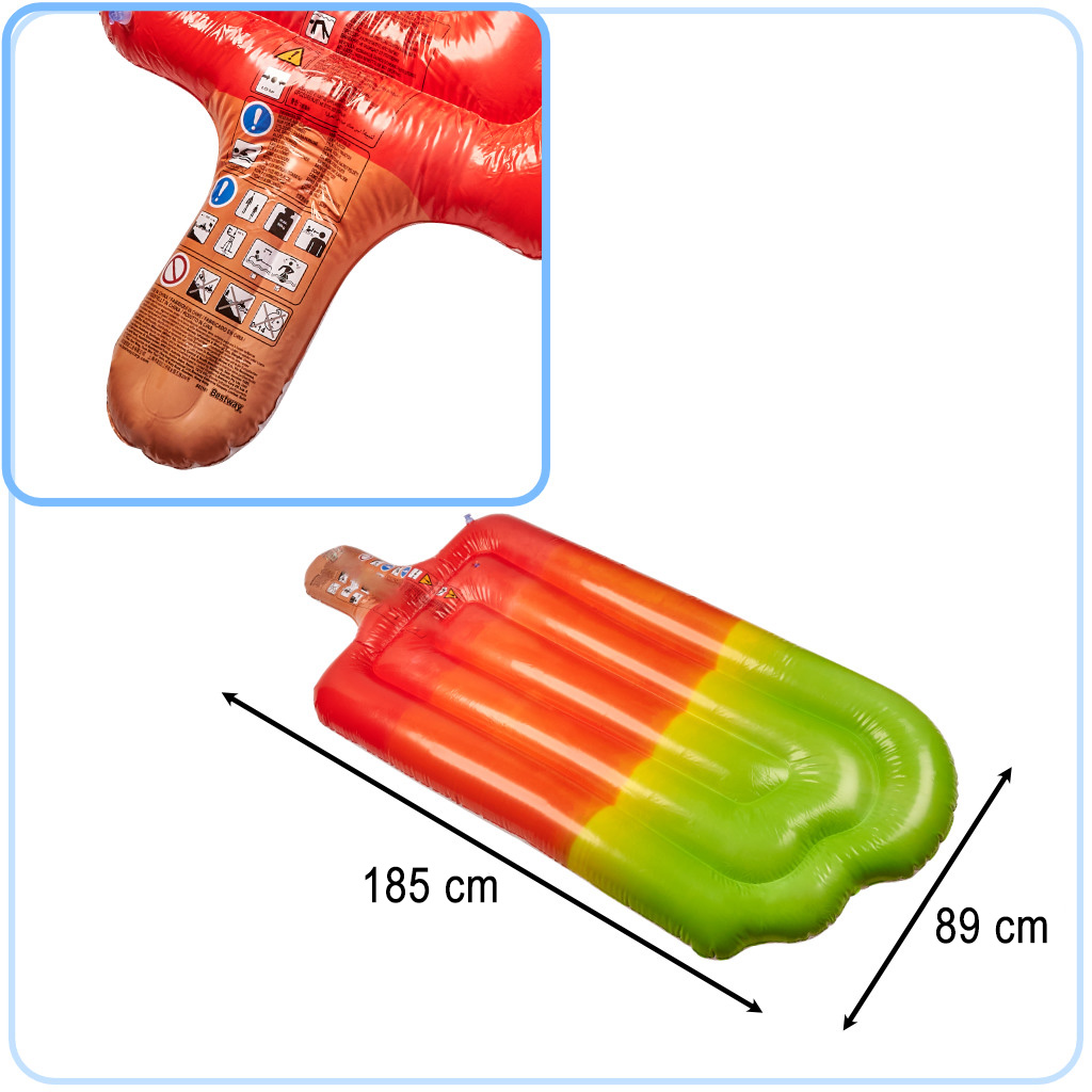 Pripučiamas plaustas Bestway Popsicle, 180x75 cm