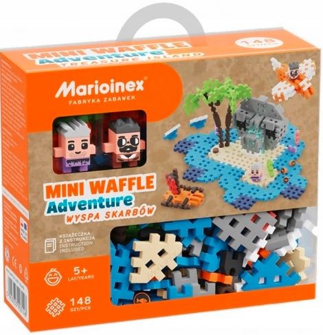 Konstruktorius marioinex mini waffle lobių sala, 148 d.
