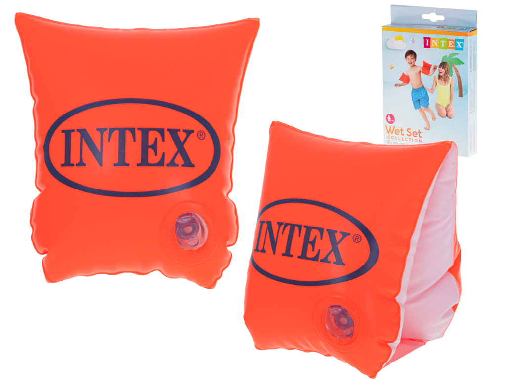 Butterfly pripučiamos plaukimo rankovės oranžinės intex