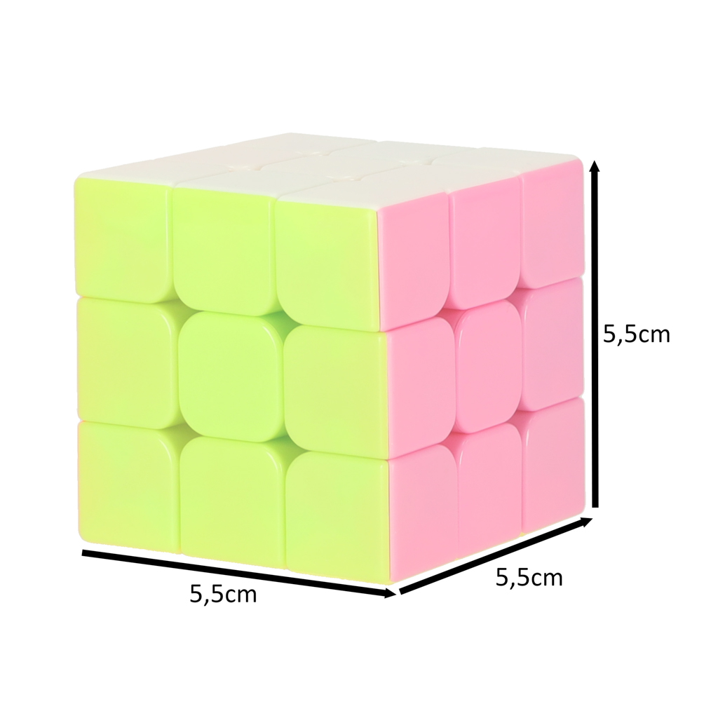 Dėlionės žaidimas dėlionės kubas 3x3 neon 5,65 cm