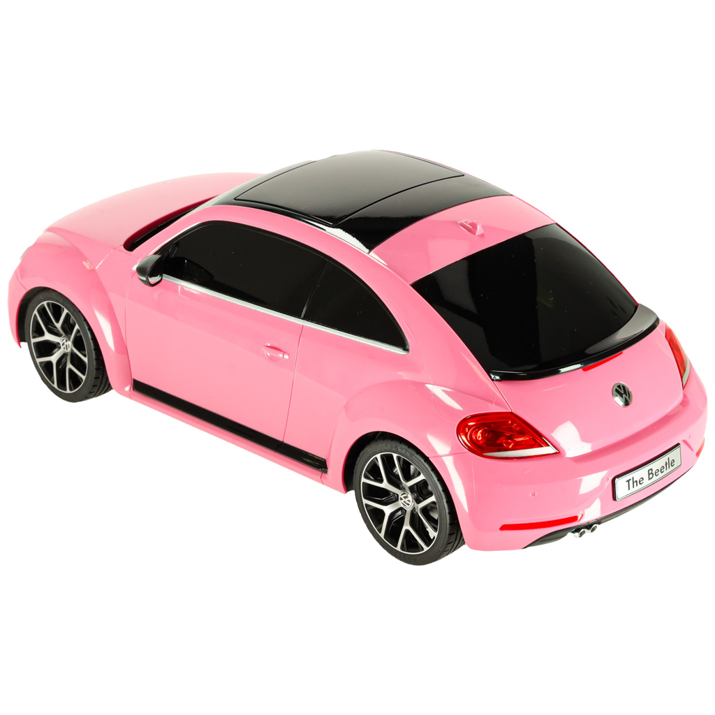 Rc automobilis 1:14 volkswagen beetle rožinės spalvos