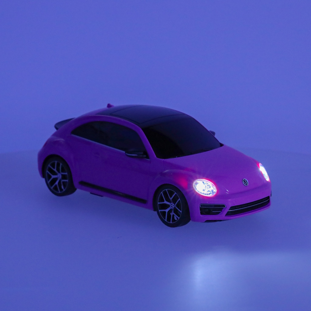 Rc automobilis 1:14 volkswagen beetle rožinės spalvos