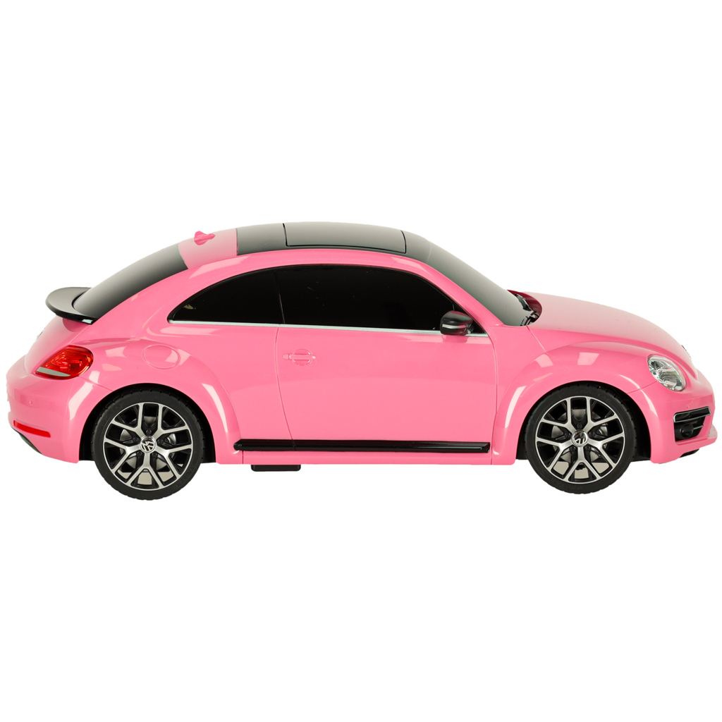 Rc automobilis 1:14 volkswagen beetle rožinės spalvos