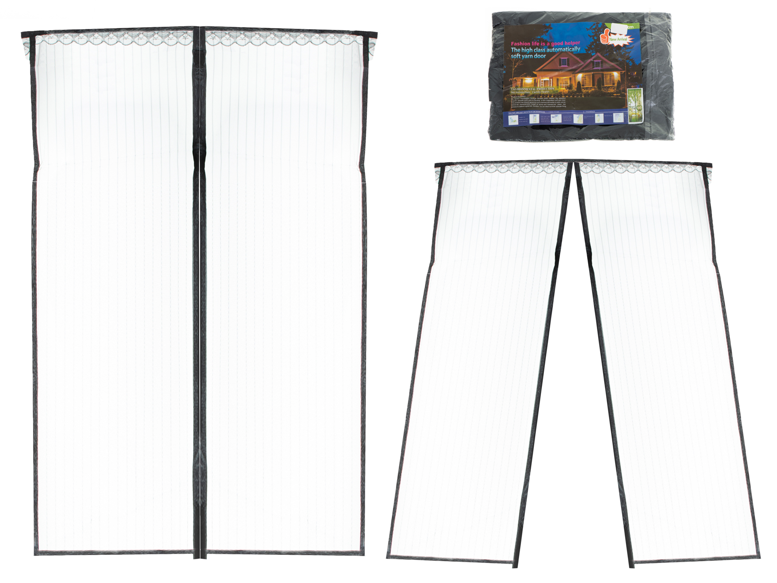 Magnetinis tinklelis nuo uodų durims (100 x 210 cm)