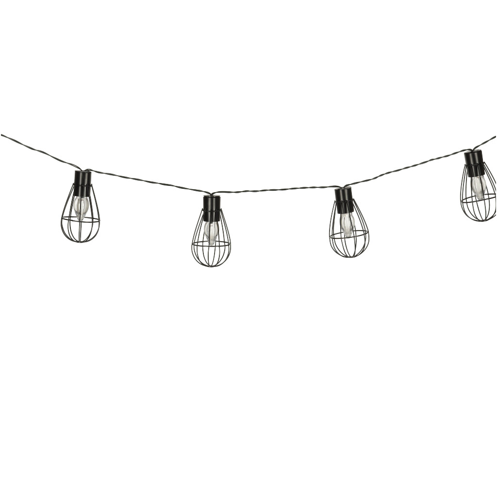 Sodo lempučių girlianda pakraunama nuo saulės, 10 led 3