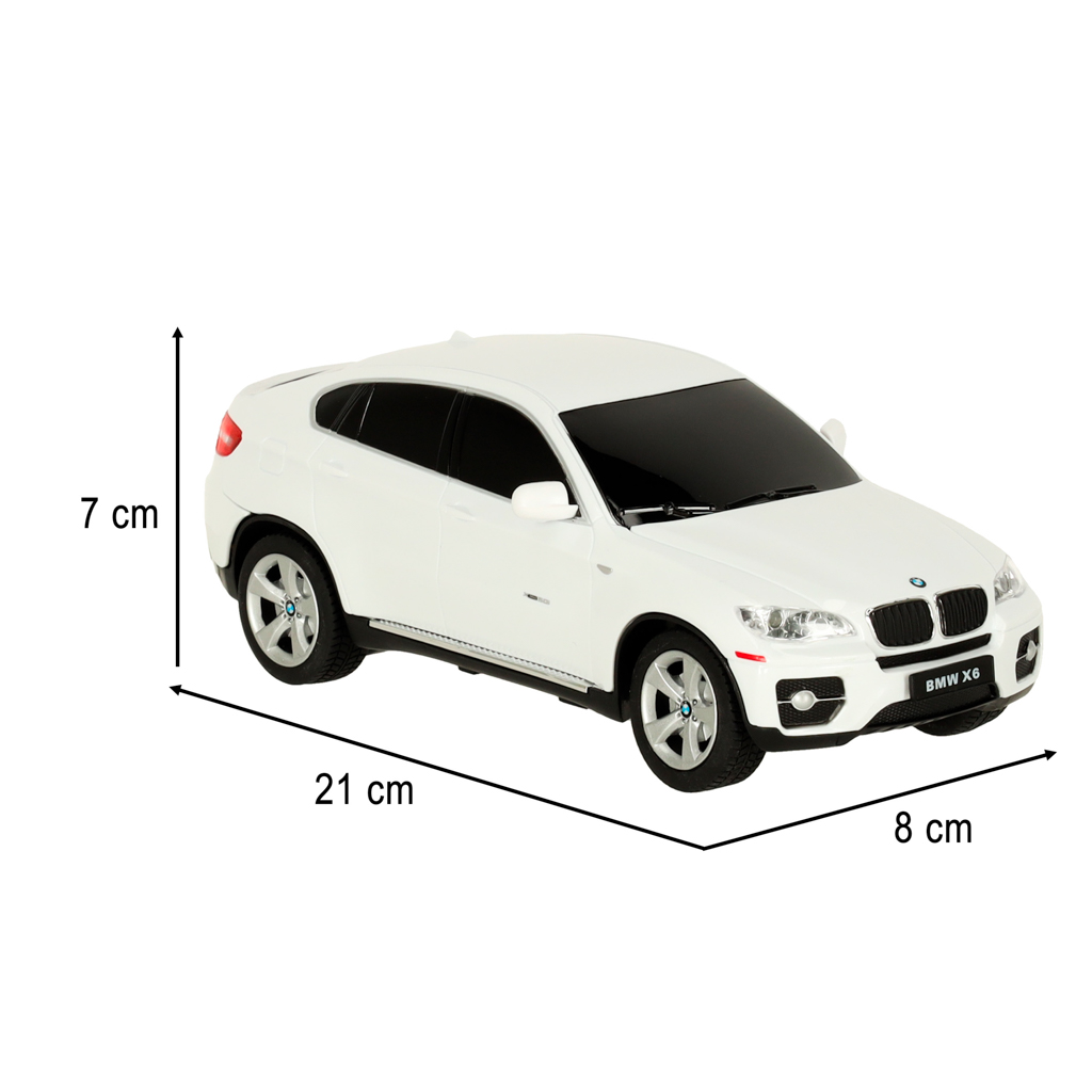 Rc automobilis 1:24 bmw x6 baltas