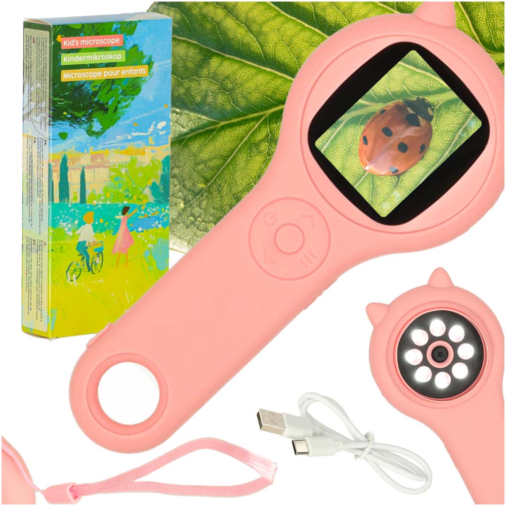 Skaitmeninis mikroskopas USB su kamera, 2 MP, 500x padidinimas