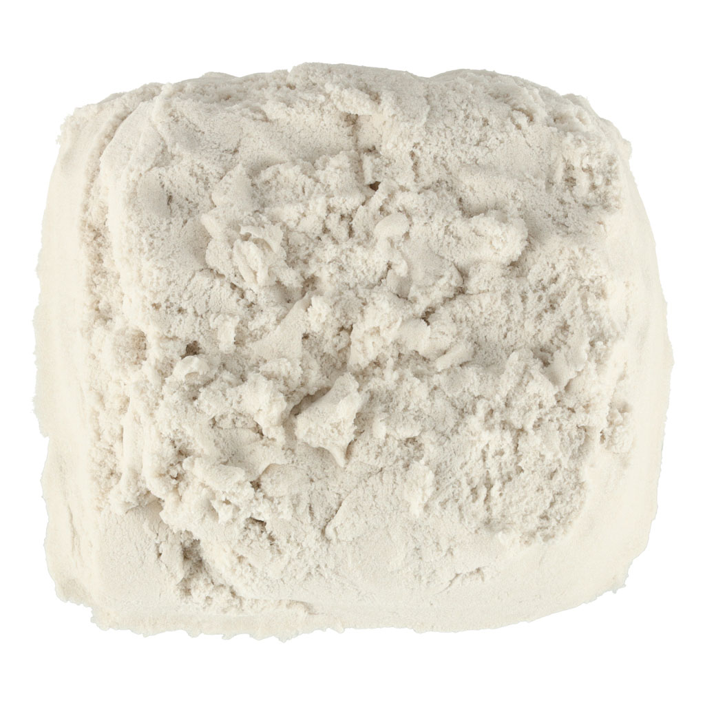Kinetinis smėlis vaikams 1kg baltas