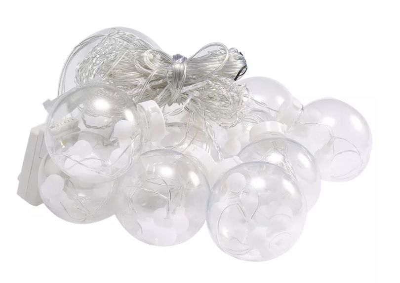 Led šviesos užuolaidų kamuoliukai 3 m 108led daugiaspalvis nuotolinio valdymo pultas