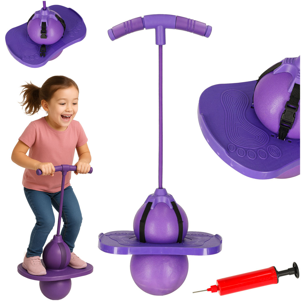 Šokinėjimo kamuolys violetinis