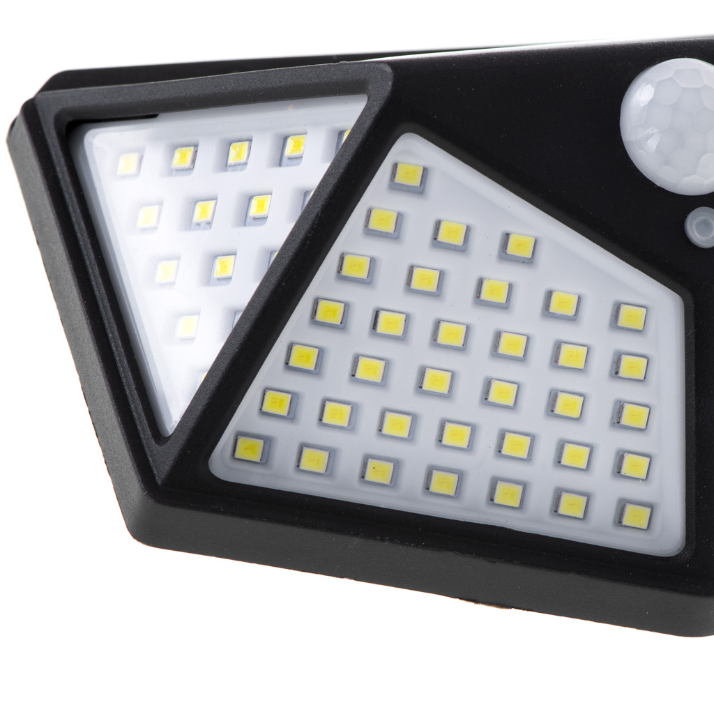 Saulės šviestuvas 100 led, juodas