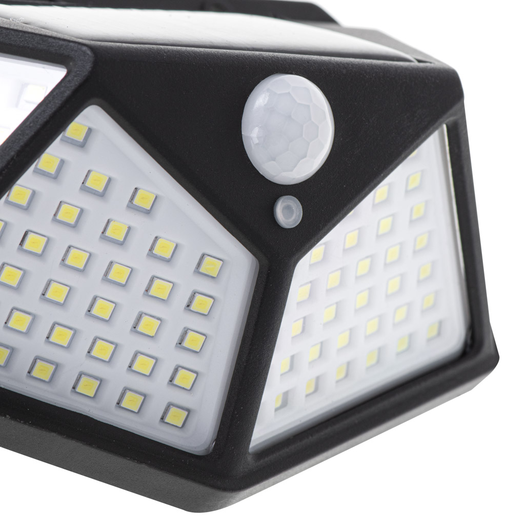 Saulės šviestuvas 100 led, juodas