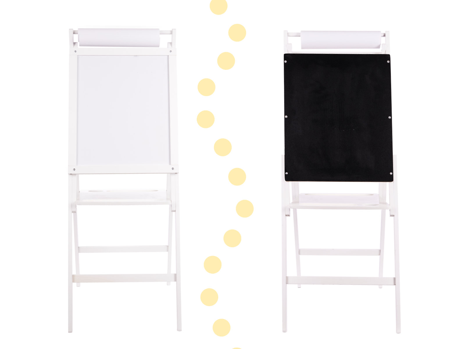 Dvipusė magnetinė lenta 43x32x115 cm
