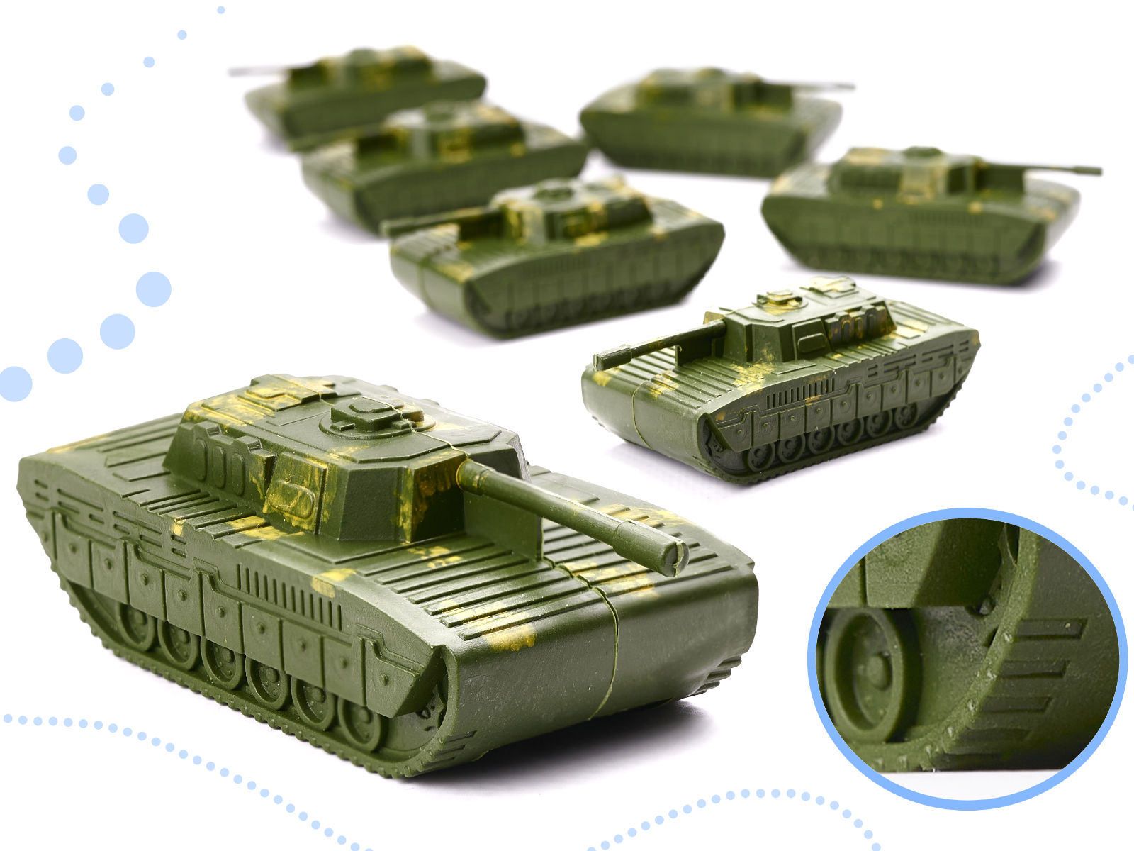 Kareivėlių figūrėlių rinkinys 307 dalys