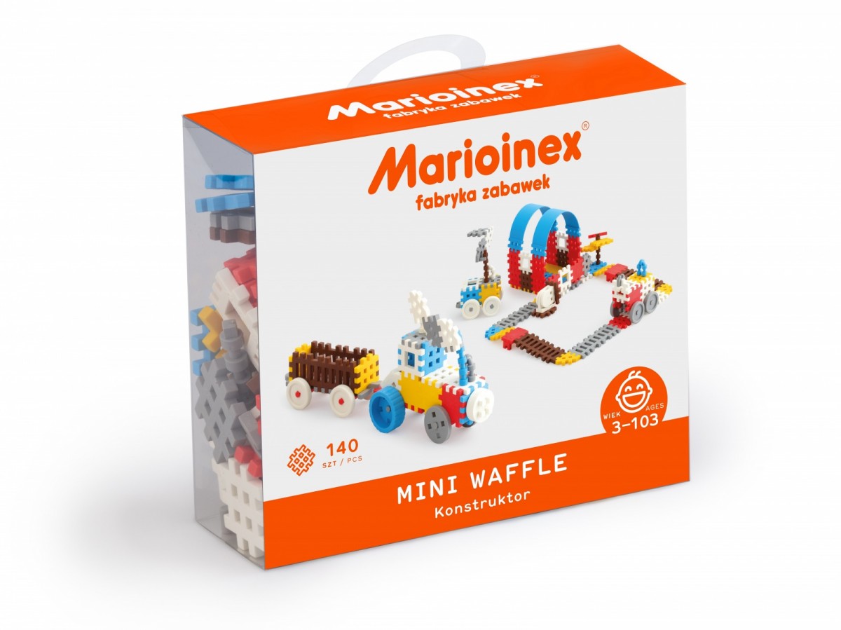 Vaflinės mini kaladėlės marioinex 140 detalių