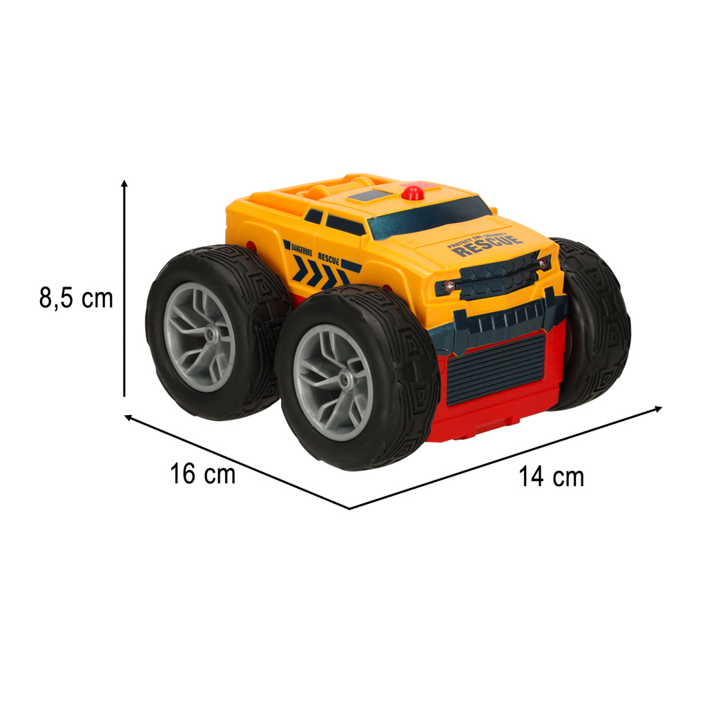 Nuotoliu valdomas automobilis rc revolt 2 sided rescue racer, mėlynas