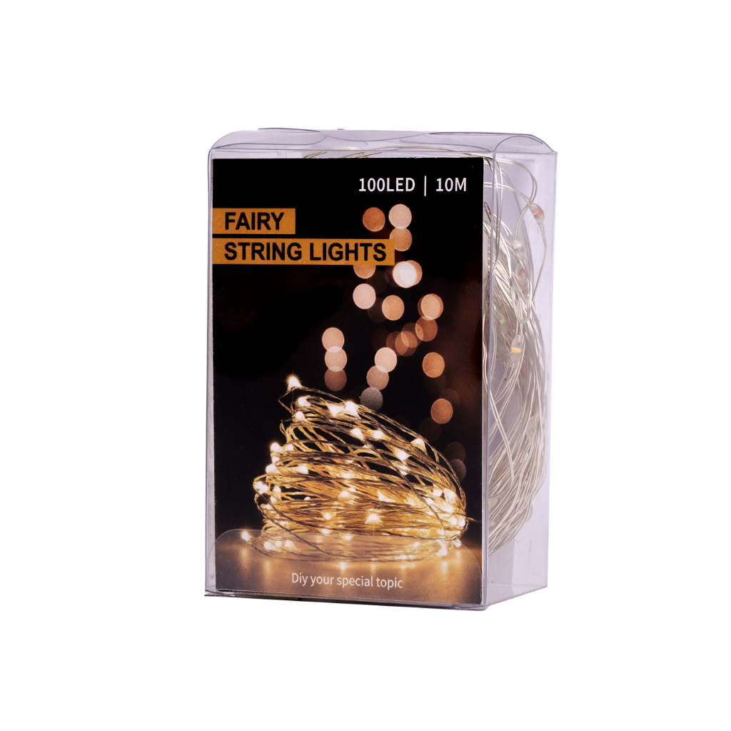Led girlianda 10 m. 100 led, daugiaspalvė