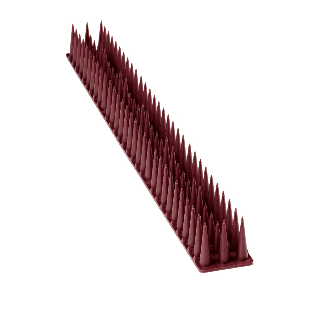 Plastikinis tankus rudas balandžių spyglių rinkinys, 8 vnt., 43 cm